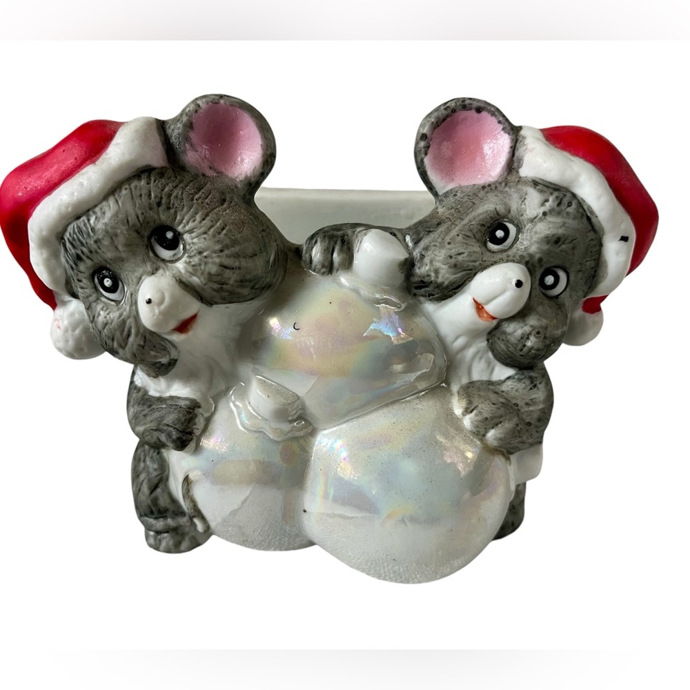 House Of Lloyd Mice Table Napkin Holder Christmas Around The World 1986